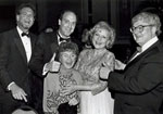 Rich Frank with Siskel & Ebert and "Golden Girls" Estelle Getty and Betty White 