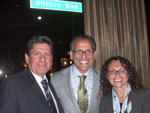 Radha Arora, General Manager Beverly Wilshire (center) visits with Italian Government Tourist Board Director Fabrizi and Emanuela Boni.