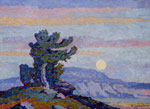 Birger Sandzen (1871-1954) Moonlight