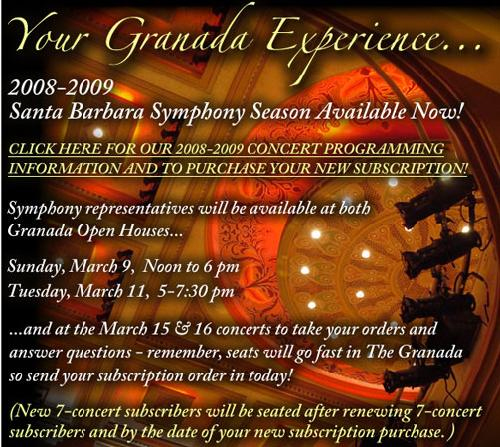 2008-2009 Santa Barbara Symphony Season